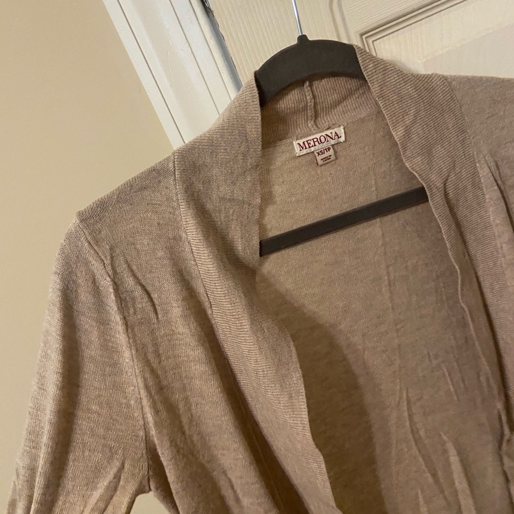 Tan Cardigan - Picture 3 of 4